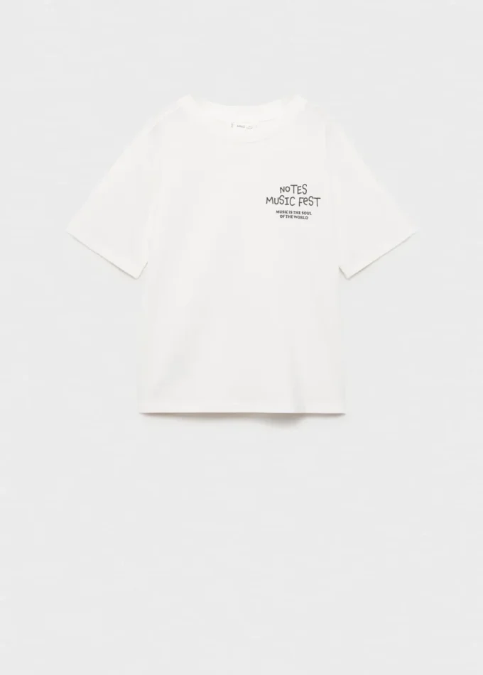 T-shirt in misto cotone stampato T-shirt in misto cotone stampato