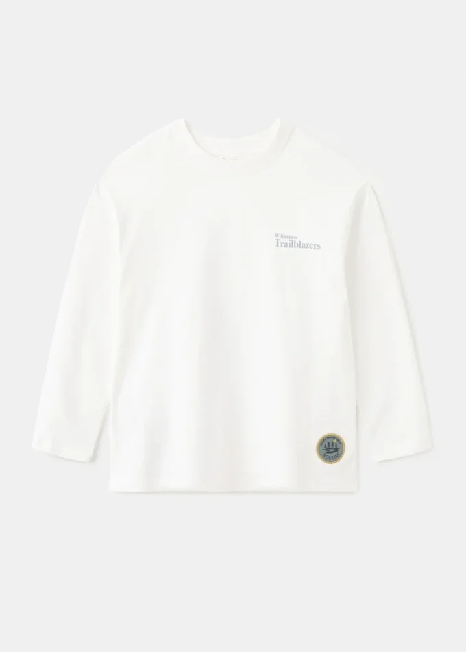 T-shirt in misto cotone stampato T-shirt in misto cotone stampato