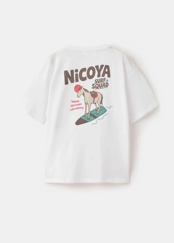 T-shirt in misto cotone stampato T-shirt in misto cotone stampato