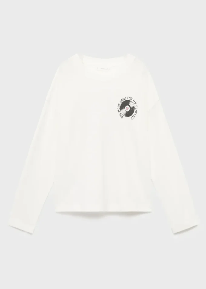 T-shirt in misto cotone stampato T-shirt in misto cotone stampato