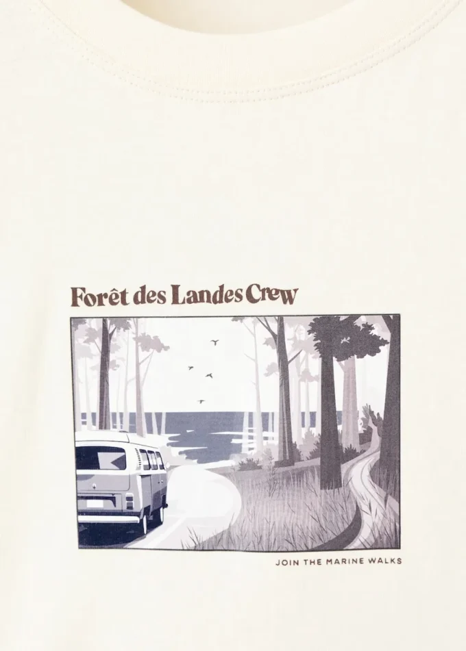 T-shirt in misto cotone stampato T-shirt in misto cotone stampato