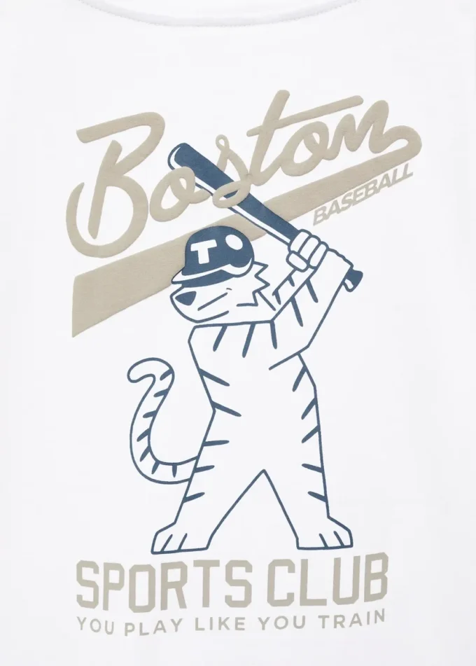 T-shirt in misto cotone stampato T-shirt in misto cotone stampato