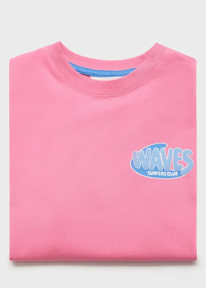 T-shirt in misto cotone stampato T-shirt in misto cotone stampato