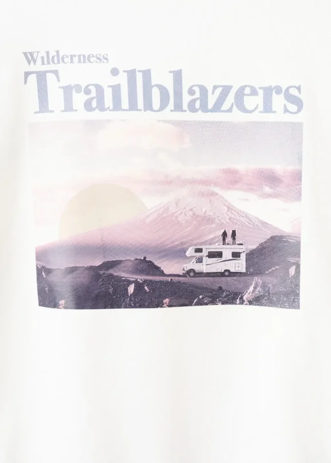 T-shirt in misto cotone stampato T-shirt in misto cotone stampato