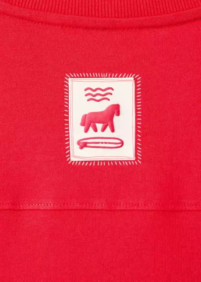 T-shirt in misto cotone stampato T-shirt in misto cotone stampato