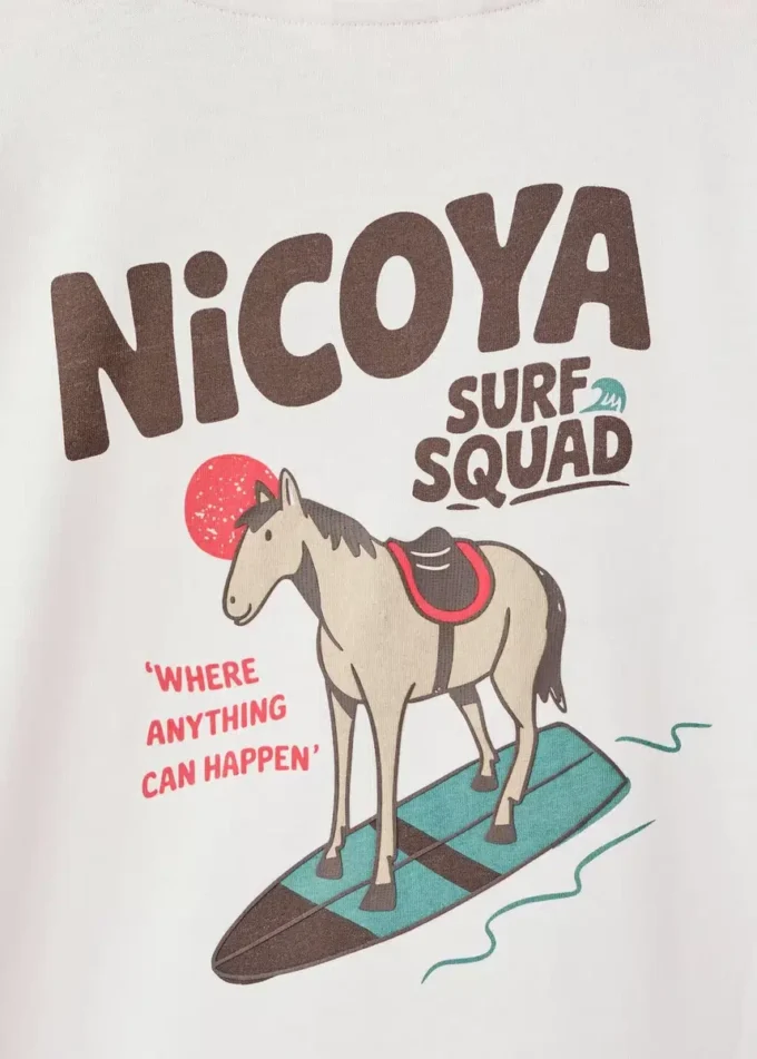 T-shirt in misto cotone stampato T-shirt in misto cotone stampato