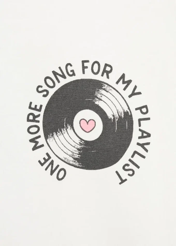 T-shirt in misto cotone stampato T-shirt in misto cotone stampato