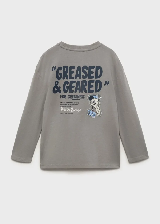 T-shirt in misto cotone stampato T-shirt in misto cotone stampato