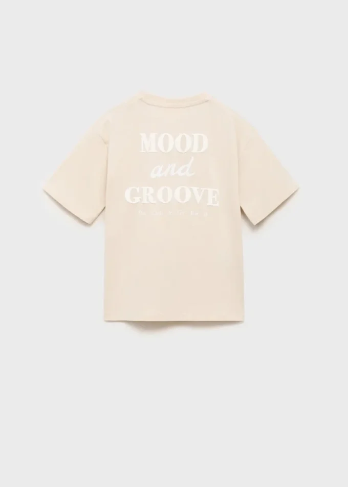 T-shirt in misto cotone stampato T-shirt in misto cotone stampato