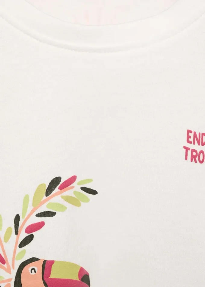 T-shirt in misto cotone stampato T-shirt in misto cotone stampato