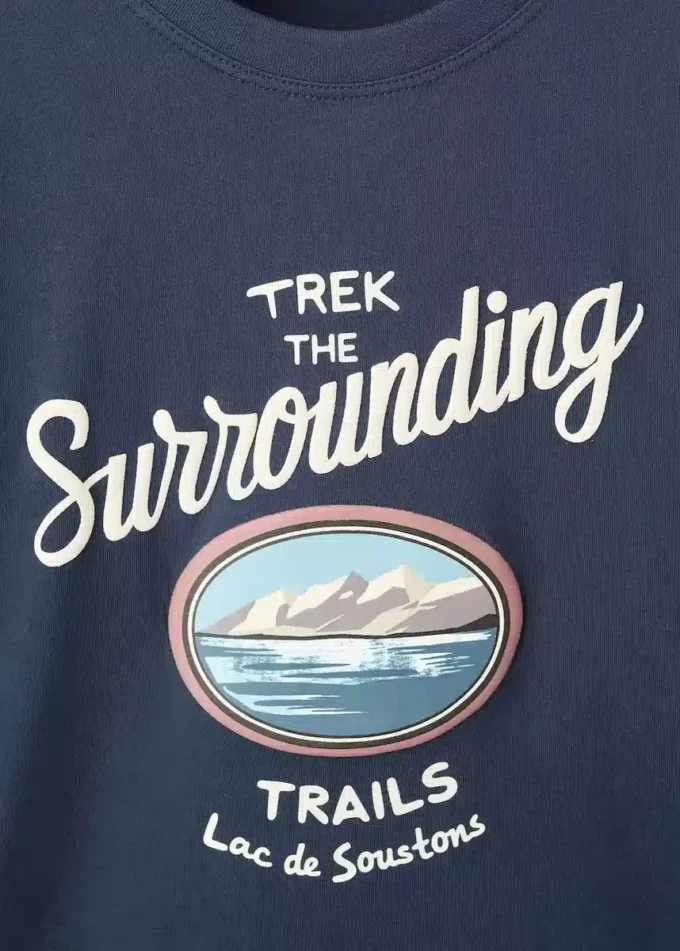 T-shirt in misto cotone stampato T-shirt in misto cotone stampato