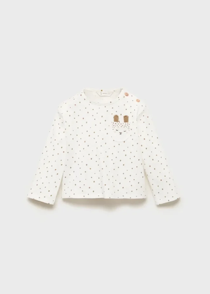 T-shirt Kitty con tasca T-shirt Kitty con tasca