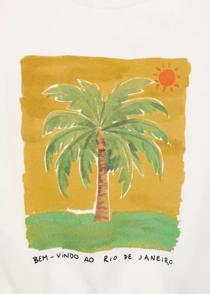 T-shirt senza maniche con stampa T-shirt senza maniche con stampa