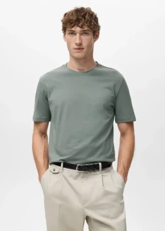 T-shirt slim fit 100% cotone