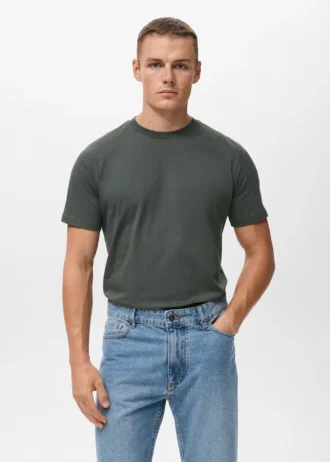 T-shirt slim fit 100% cotone