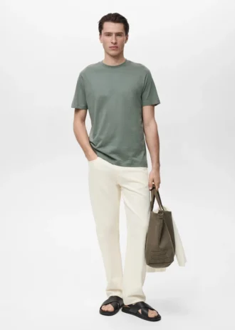 T-shirt slim fit 100% cotone