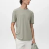 T-shirt slim fit in lino T-shirt slim fit in lino