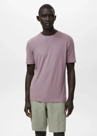 T-shirt slim fit in lino T-shirt slim fit in lino