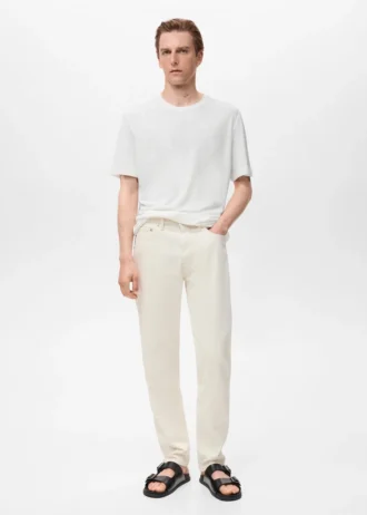 T-shirt slim fit in lino T-shirt slim fit in lino