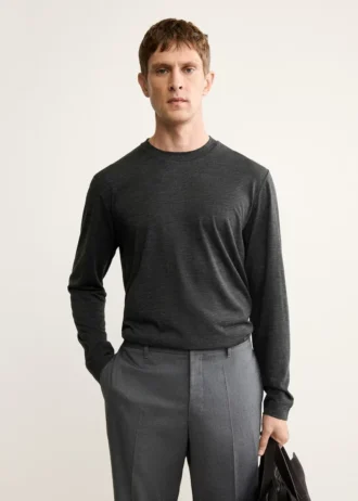 T-shirt slim fit in misto lana T-shirt slim fit in misto lana