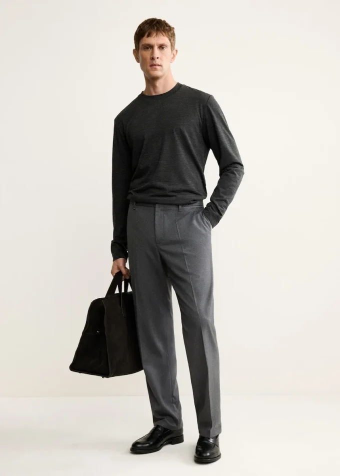 T-shirt slim fit in misto lana T-shirt slim fit in misto lana