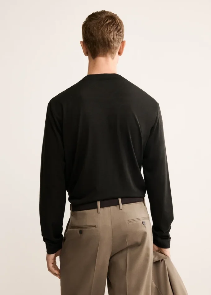 T-shirt slim fit in misto lana T-shirt slim fit in misto lana