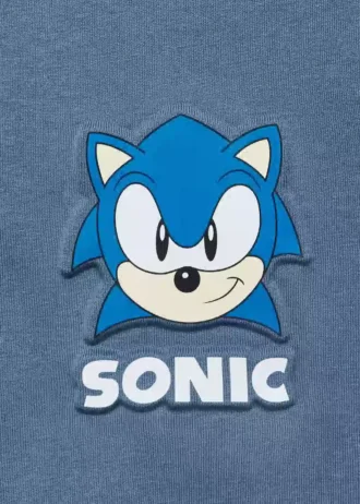 T-shirt Sonic con stampa in rilievo