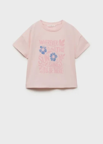 T-shirt stampata a maniche corte