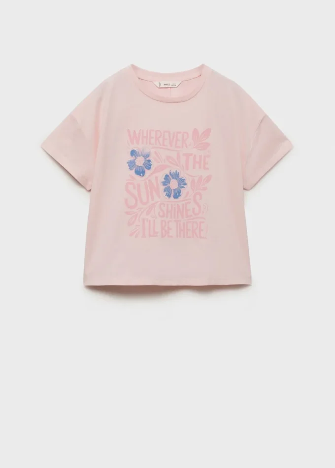 T-shirt stampata a maniche corte T-shirt stampata a maniche corte