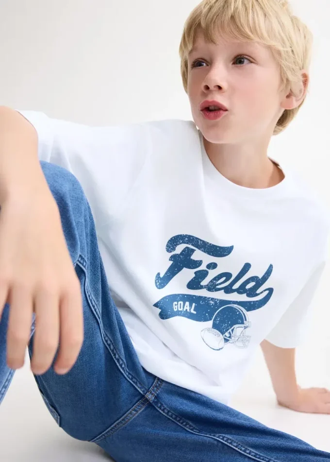 T-shirt stampata a maniche corte T-shirt stampata a maniche corte