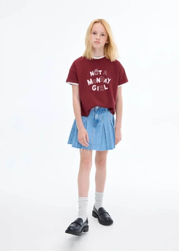 T-shirt stampata a maniche corte T-shirt stampata a maniche corte