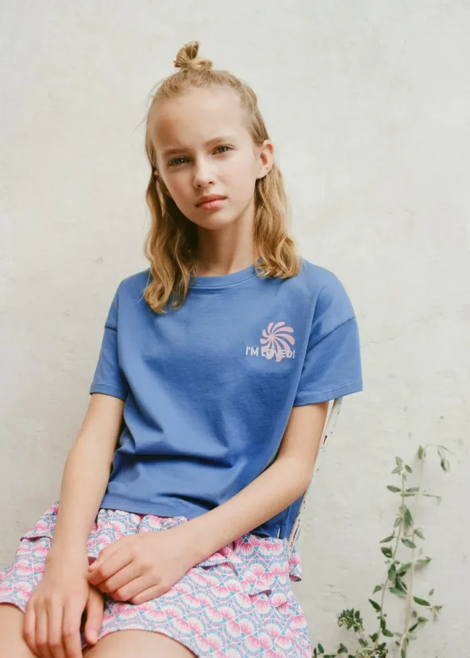 T-shirt stampata a maniche corte T-shirt stampata a maniche corte