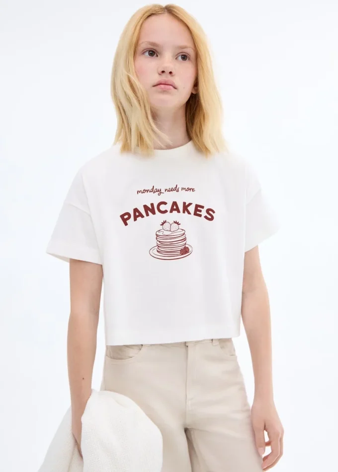 T-shirt stampata a maniche corte T-shirt stampata a maniche corte