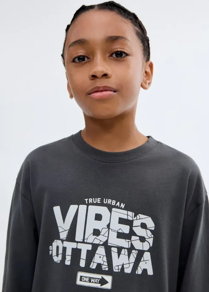 T-shirt stampata a maniche corte T-shirt stampata a maniche corte