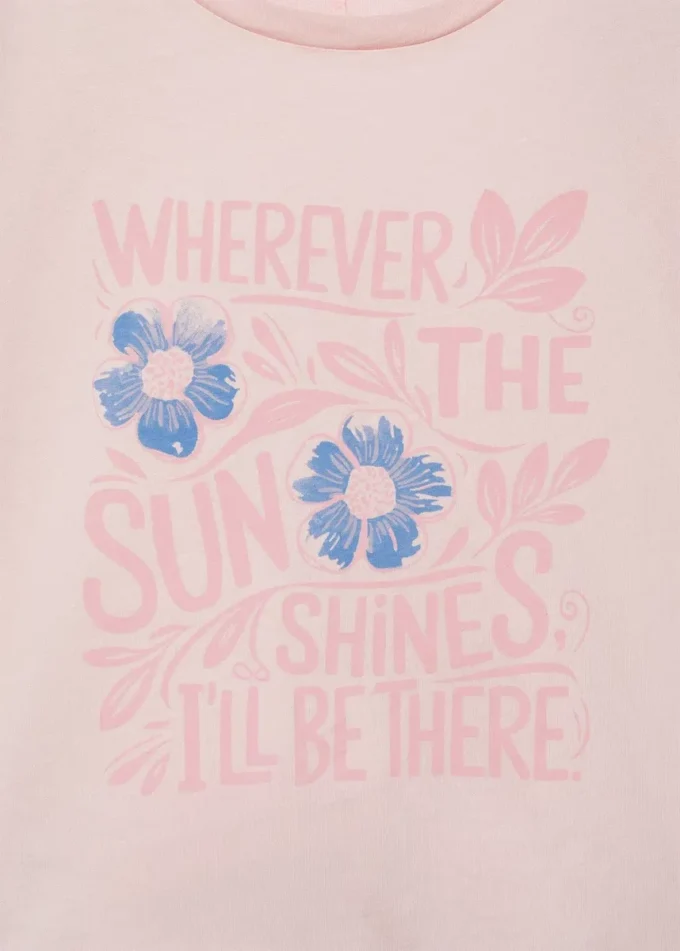 T-shirt stampata a maniche corte T-shirt stampata a maniche corte