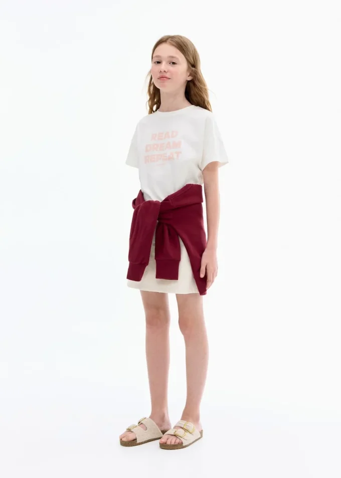 T-shirt stampata a maniche corte