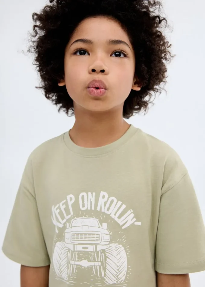 T-shirt stampata a maniche corte T-shirt stampata a maniche corte