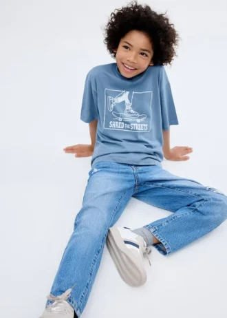 T-shirt stampata a maniche corte T-shirt stampata a maniche corte