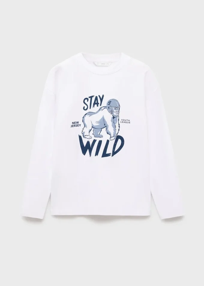 T-shirt stampata a maniche corte T-shirt stampata a maniche corte