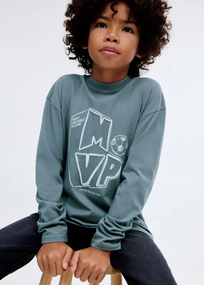 T-shirt stampata a maniche corte T-shirt stampata a maniche corte