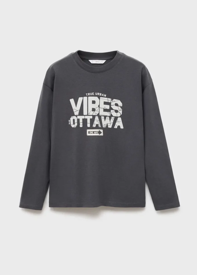 T-shirt stampata a maniche corte T-shirt stampata a maniche corte