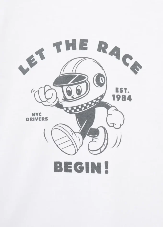 T-shirt stampata a maniche corte T-shirt stampata a maniche corte