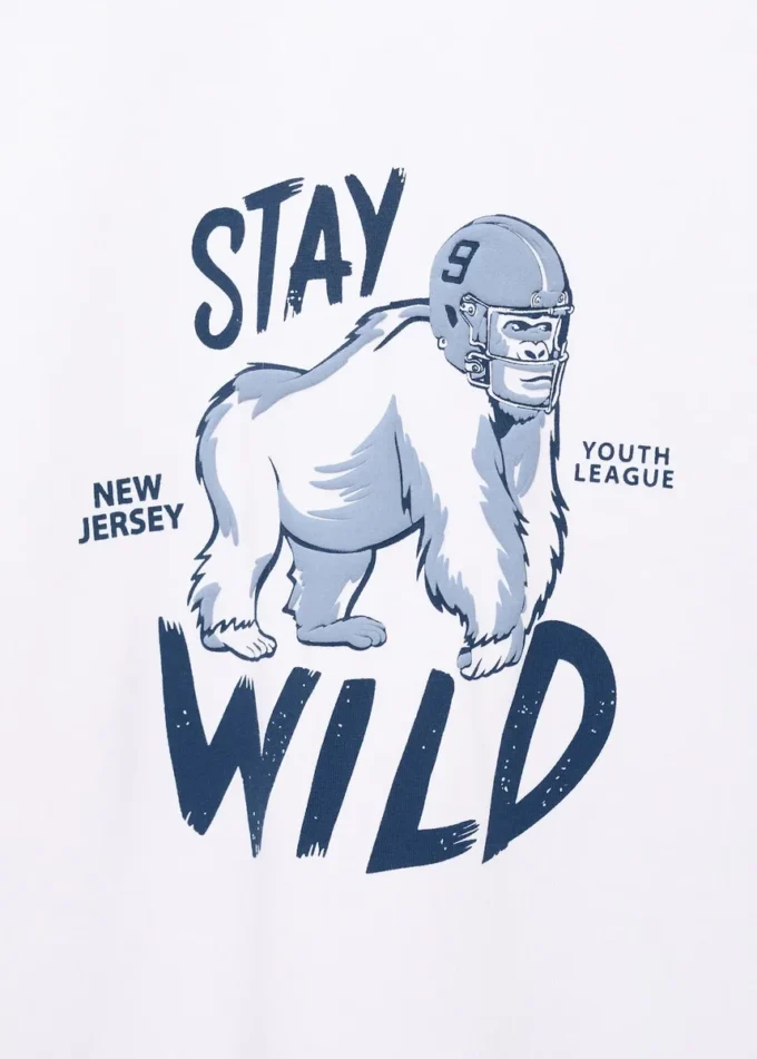 T-shirt stampata a maniche corte T-shirt stampata a maniche corte