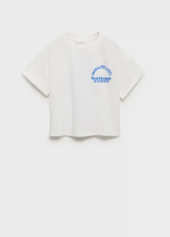 T-shirt stampata a maniche corte T-shirt stampata a maniche corte