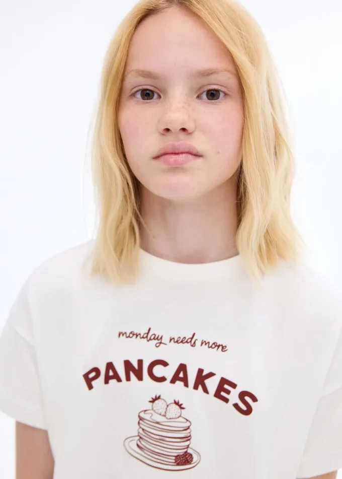 T-shirt stampata a maniche corte T-shirt stampata a maniche corte