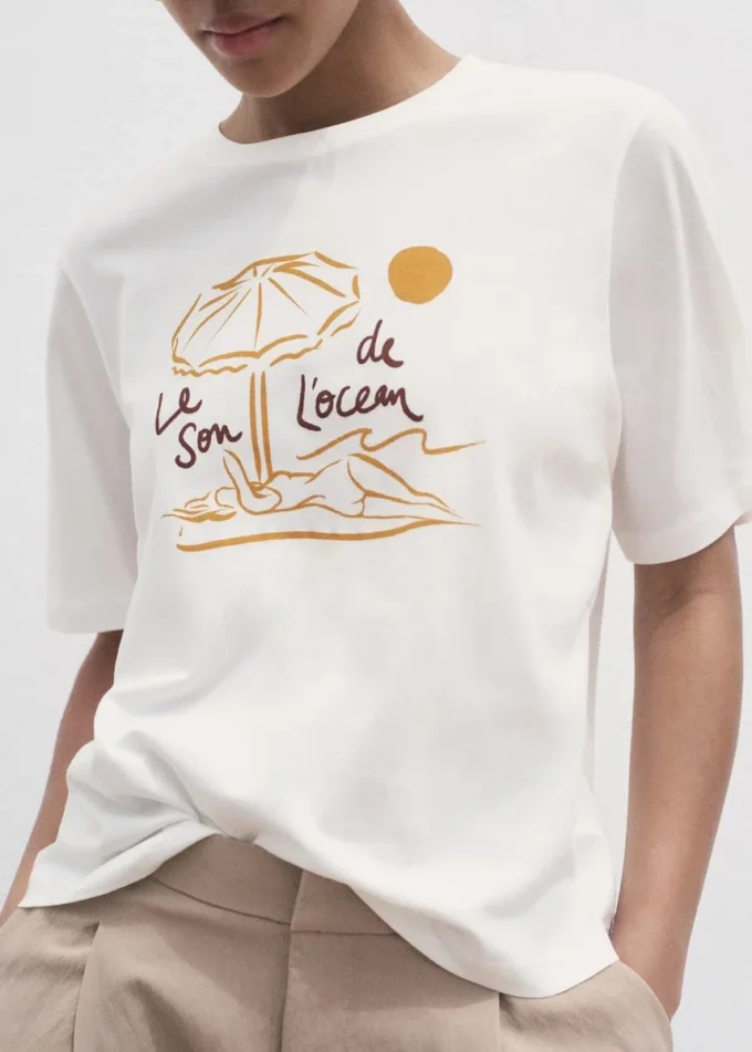 T-shirt stampata a maniche corte T-shirt stampata a maniche corte