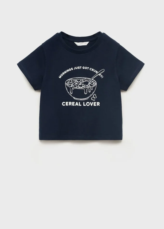 T-shirt stampata a maniche corte T-shirt stampata a maniche corte