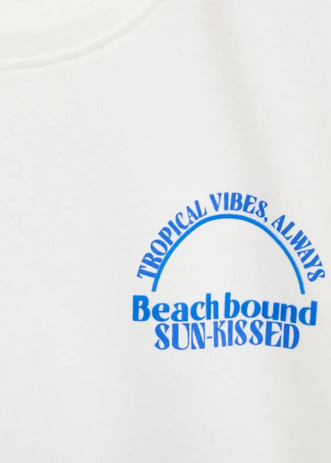 T-shirt stampata a maniche corte T-shirt stampata a maniche corte