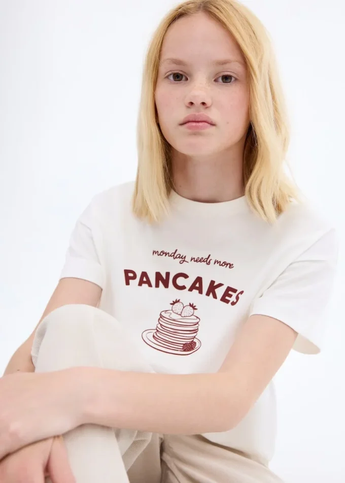 T-shirt stampata a maniche corte T-shirt stampata a maniche corte