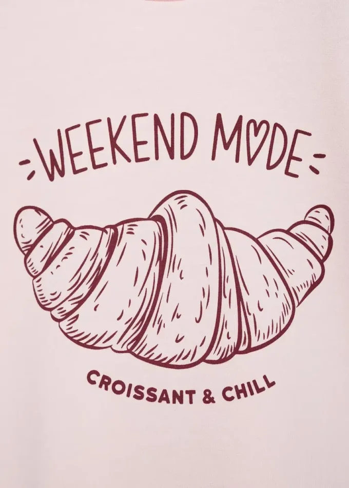 T-shirt stampata a maniche corte T-shirt stampata a maniche corte